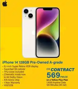 Incredible Connection iPhone 14 128GB Pre-Owned A-grade offer