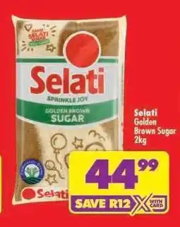 Shoprite Selati Golden Brown Sugar 2kg offer