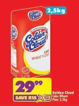 Shoprite Golden Cloud Cake Wheat Flour 2.5kg offer