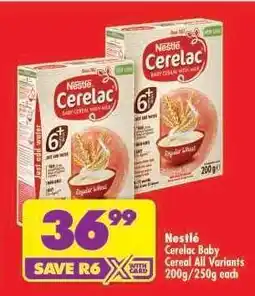 Shoprite NESTLÉ CERELAC BABY CEREAL all variants offer
