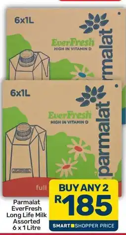Pick n Pay Hypermarket Parmalat EverFresh Long Life Milk Assorted 6 x 1 Litre offer