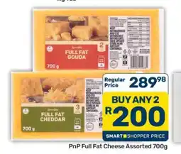 Pick n Pay Hypermarket PnP Full Fat Cheese Assorted 700g offer