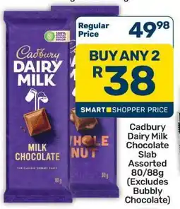 Pick n Pay Hypermarket Cadbury Dairy Milk Chocolate Slab Assorted 80/88g offer