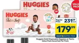 Pick n Pay Hypermarket Huggies Gold Disposable Nappies or Pants Value Pack offer