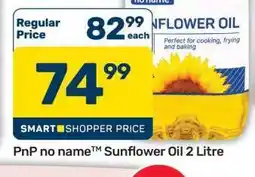 Pick n Pay Hypermarket PnP no name Sunflower Oil 2 Litre offer