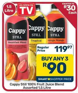 Pick n Pay Hypermarket CAPPY Still 100% Fruit Juice Blend Assorted offer