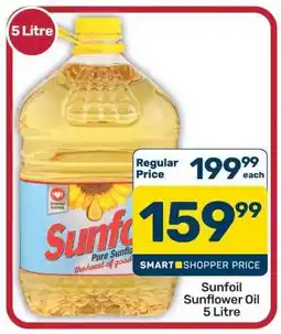 Pick n Pay Hypermarket Sunfoil Sunflower Oil 5 Litre offer
