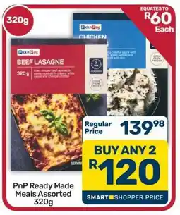 Pick n Pay Hypermarket PnP Ready Made Meals Assorted 320g offer