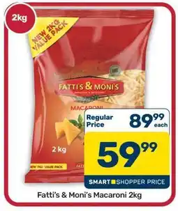 Pick n Pay Hypermarket Fatti's & Moni's Macaroni 2kg offer