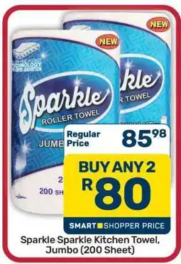 Pick n Pay Hypermarket Sparkle Sparkle Kitchen Towel, Jumbo (200 Sheet) offer