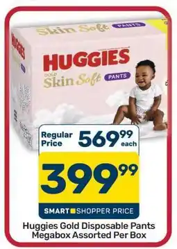 Pick n Pay Hypermarket Huggies Gold Disposable Pants Megabox Assorted Per Box offer