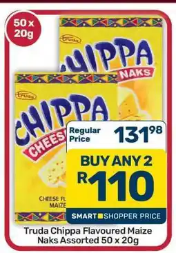 Pick n Pay Hypermarket Truda Chippa Flavoured Maize Naks Assorted 50 x 20g offer
