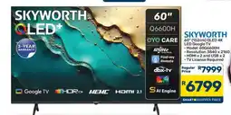 Pick n Pay Hypermarket SKYWORTH 60 QLED 4K LED Google TV offer