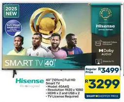 Pick n Pay Hypermarket Hisense 40 Full HD Smart TV offer