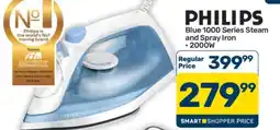 Pick n Pay Hypermarket PHILIPS Blue 1000 Series Steam and Spray Iron offer