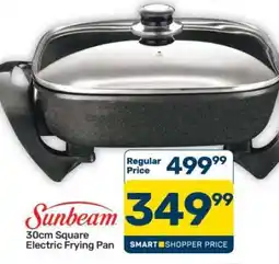 Pick n Pay Hypermarket Sunbeam 30cm Square Electric Frying Pan offer
