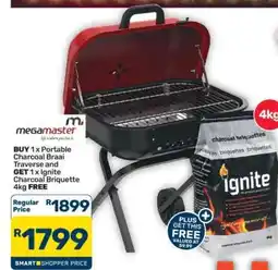 Pick n Pay Hypermarket Portable Charcoal Braai Traverse offer