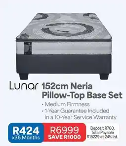 OK Furniture Lunar 152cm Neria Pillow-Top Base Set offer