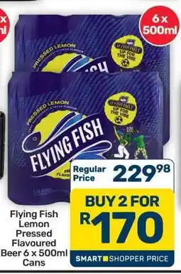Pick n Pay Hypermarket Flying Fish Lemon Pressed Flavoured Beer 6 x 500ml Cans offer
