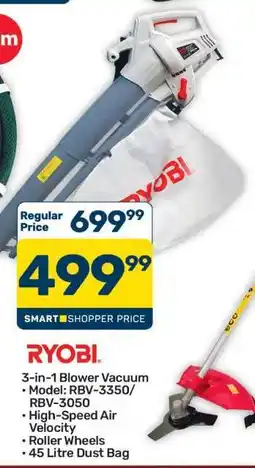 Pick n Pay Hypermarket RYOBI 3-in-1 Blower Vacuum offer