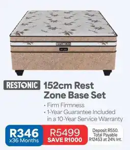 OK Furniture Restonic 152cm Rest Zone Base Set offer