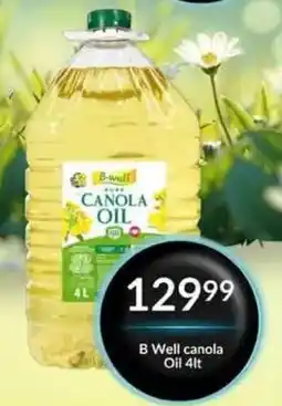 Super Save B Well canola Oil offer