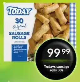 Super Save Today's sausage rolls 30s offer