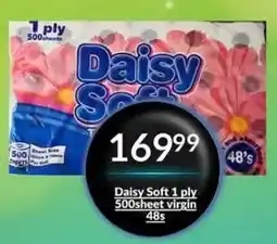 Super Save Daisy Soft 1 ply 500sheet virgin 48s offer
