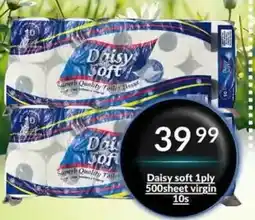 Super Save Daisy soft 1ply 500sheet virgin offer