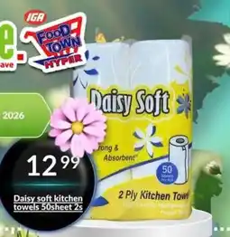 Super Save Daisy Soft kitchen towels offer