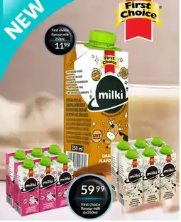 Super Save First Choice flavour milk offer