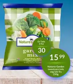Super Save Natures Garden sweetcorn/mix offer