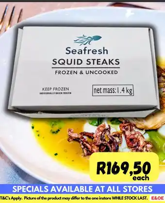 Seafresh Squid Steaks