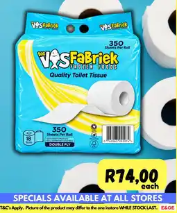 Die Visfabriek Die VOSFabriek Quality Toilet Tissue offer