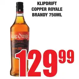 Boxer Liquors Klipdrift Copper Royale Brandy offer