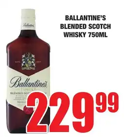 Boxer Liquors Ballantine's Blended Scotch Whisky offer