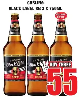 Boxer Liquors CARLING BLACK LABEL RB offer