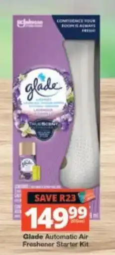 Checkers Glade Automatic Air Freshener Starter Kit offer