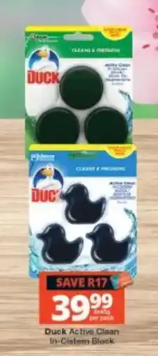 Checkers Duck Active Clean In-Cistern Block offer