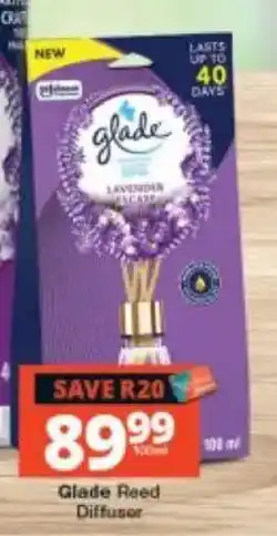 Checkers Glade Reed Diffuser offer