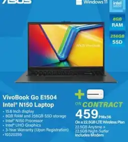 Incredible Connection VivoBook Go E1504 Intel® N150 Laptop offer