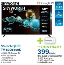 Incredible Connection SKYWORTH 50-inch QLED TV-50Q5600K offer