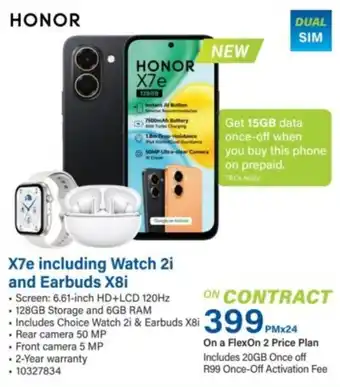 HONOR X7e