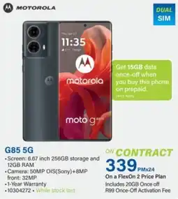 Incredible Connection motorola moto g85 5g offer
