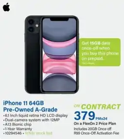 Incredible Connection iPhone 11 64GB offer