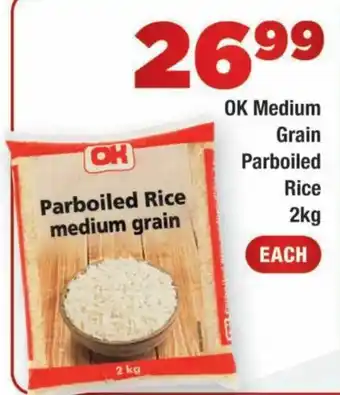 OK Parboiled Rice medium grain
