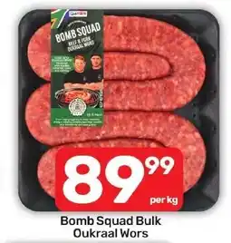 Pick n Pay Liquor Bomb Squad Bulk Oukraal Wors offer
