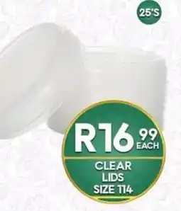 Take 'n Pay Clear Lids Size 114 offer