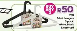 Mambo's Plastics Warehouse EVO Adult hangers Assorted offer