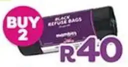 Mambo's Plastics Warehouse Black Refuse Bags Mambo offer